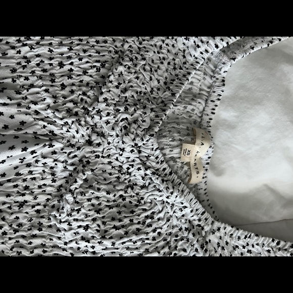 la hearts pacsun black and white puff short sleeve top - Picture 6 of 6